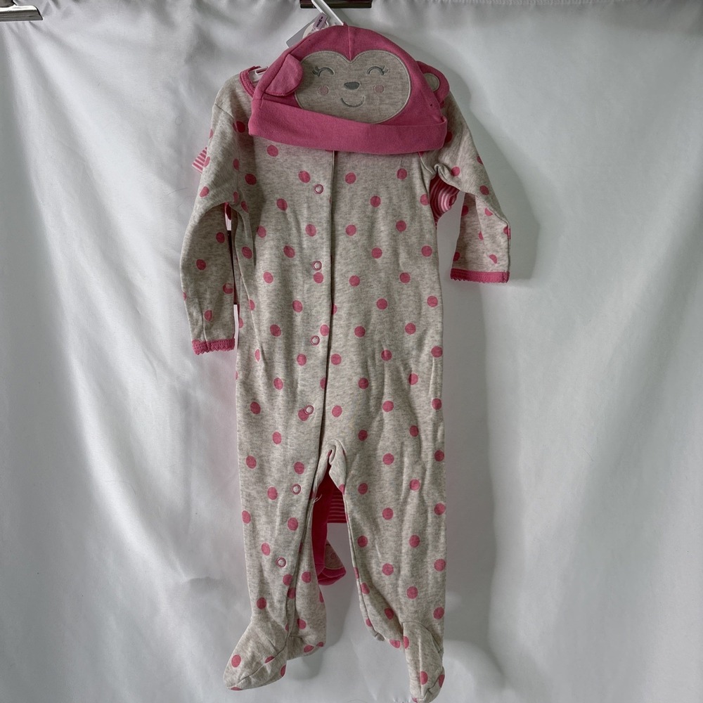 Carter's Baby Girl 9M 4-Piece Little Layette Set Pink‎ NEW 2012